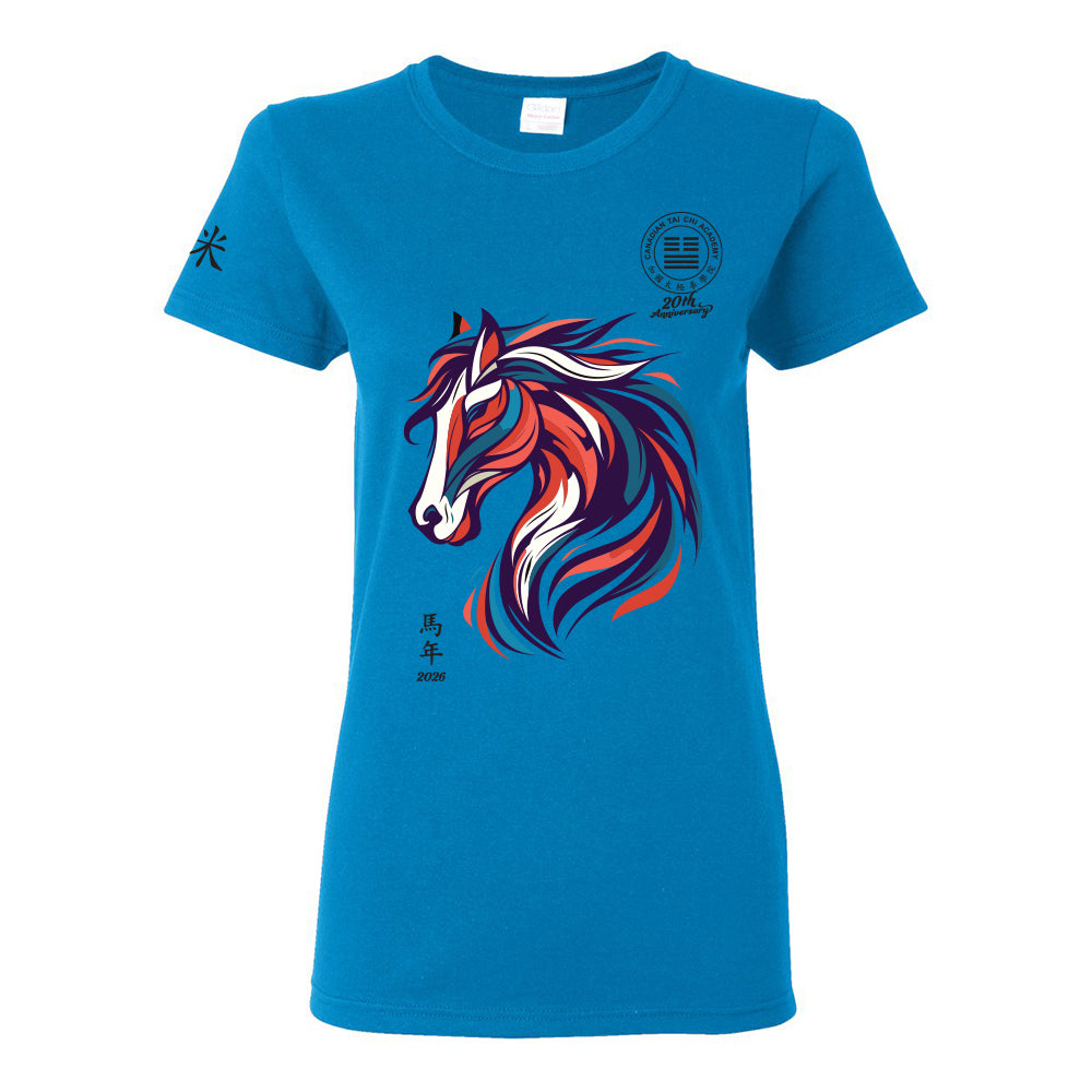 Canadian Tai Chi Year of the Horse Ladies' Cotton T-Shirt