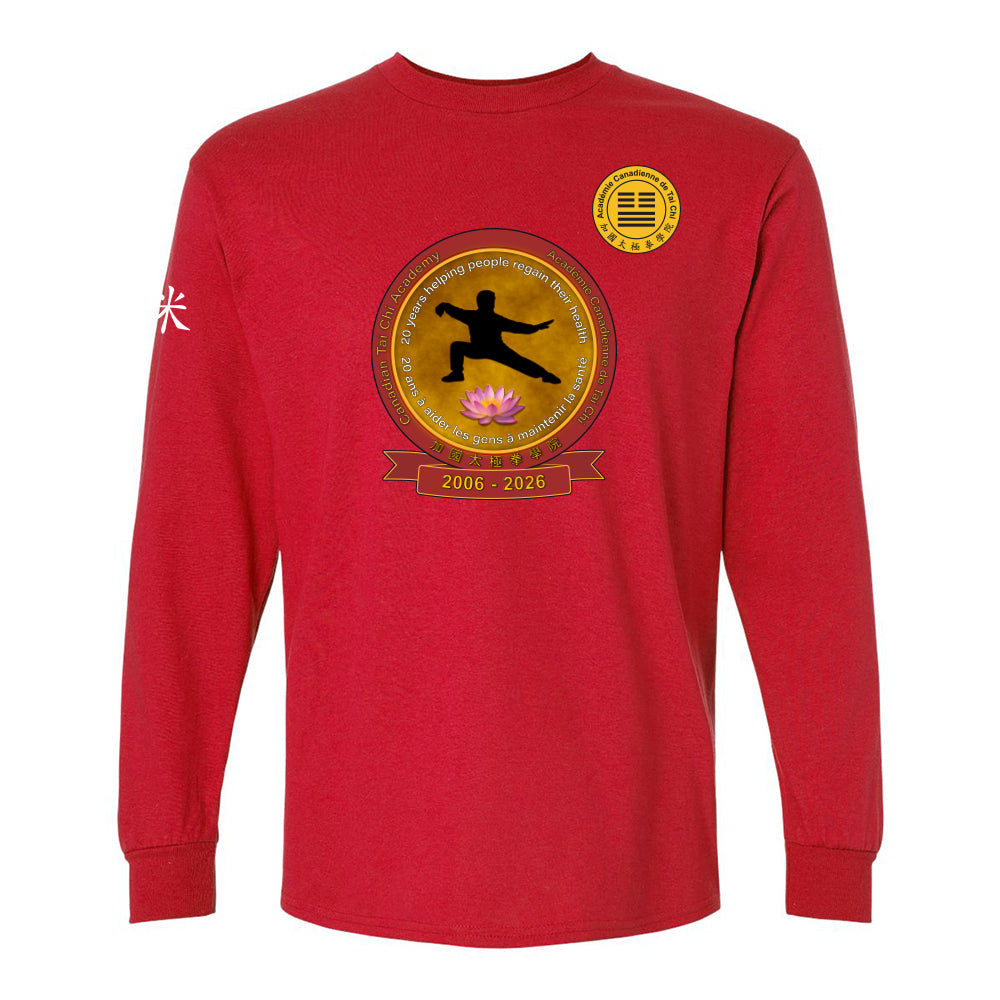Canadian Tai Chi 20th Anniversary Adult Cotton Long Sleeve (French)