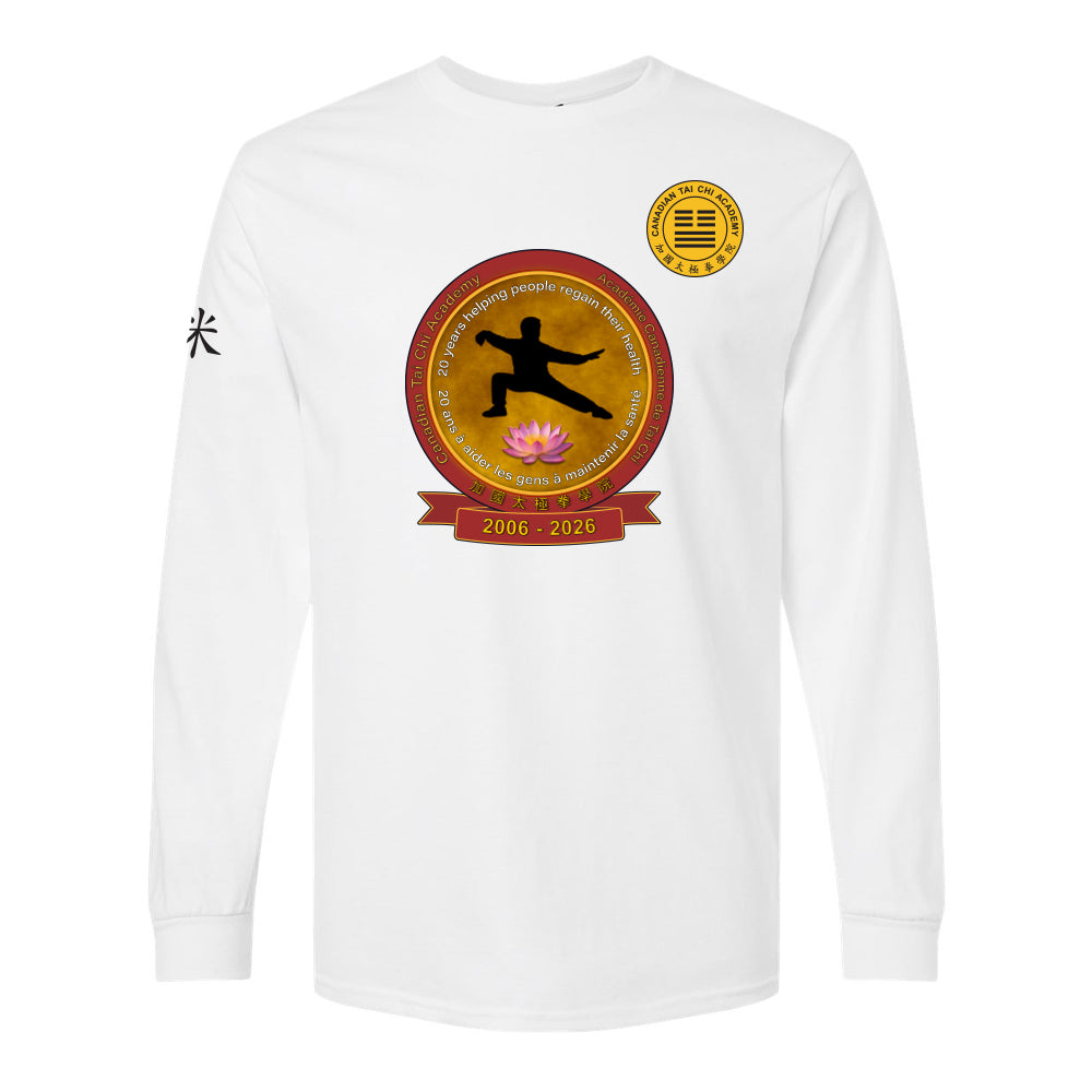 Canadian Tai Chi 20th Anniversary Adult Cotton Long Sleeve (English)