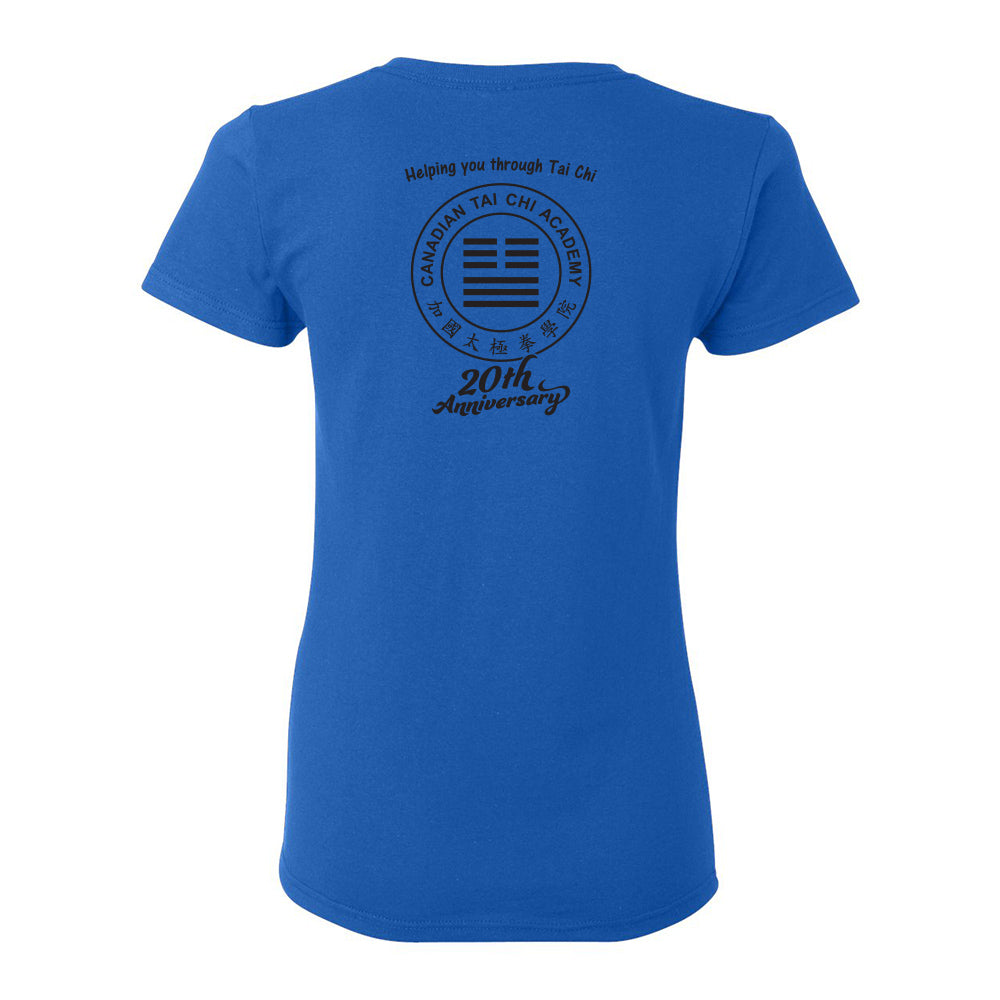 Canadian Tai Chi 20th Anniversary Ladies' Cotton T-Shirt (English)