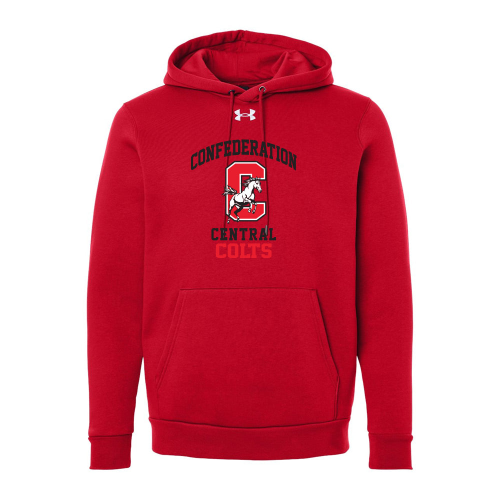 Confederation Central Adult Under Armour Team Icon Fleece Hooded Sweatshirt