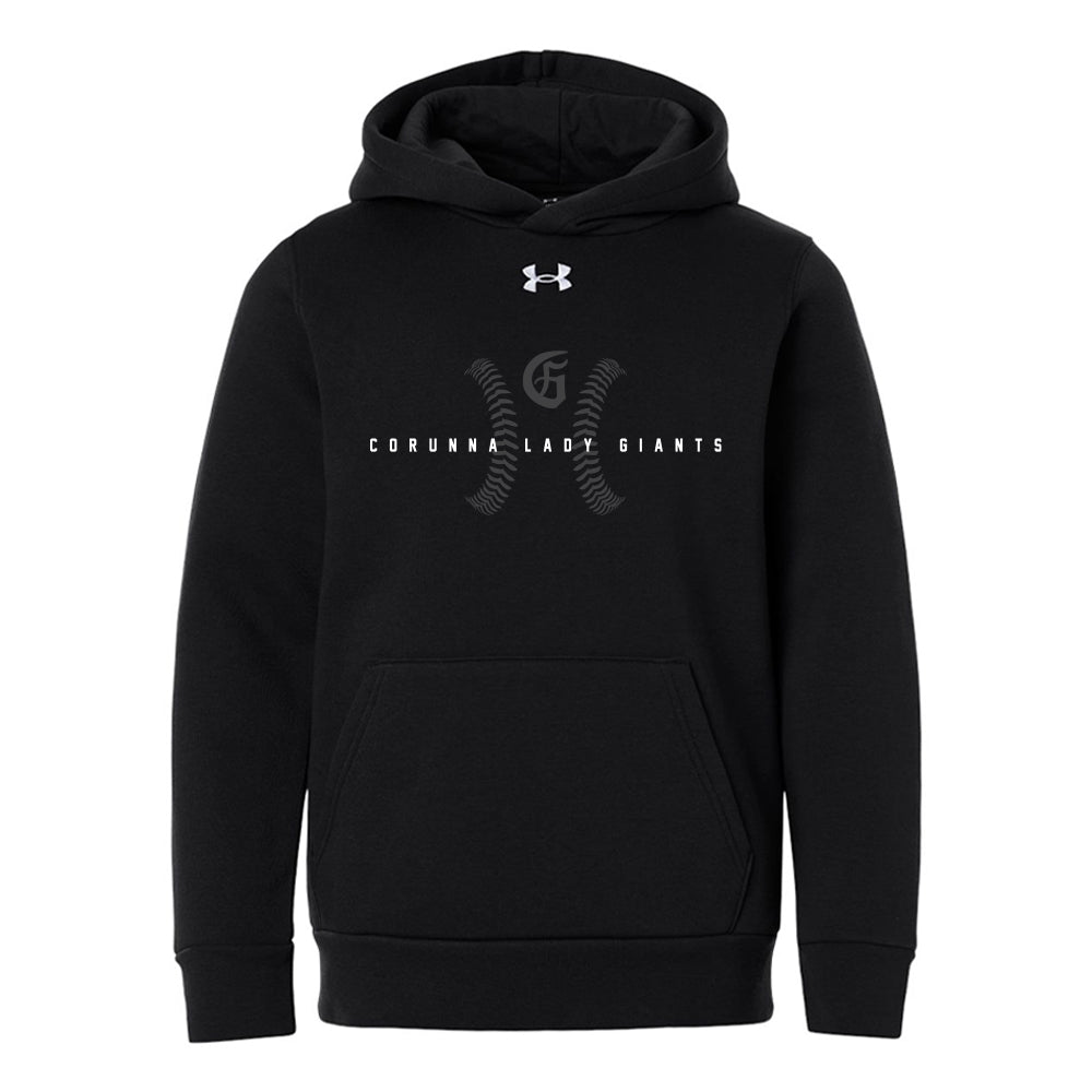 Corunna Lady Giants Youth Under Armour Team Icon Fleece Hooded Sweatshirt