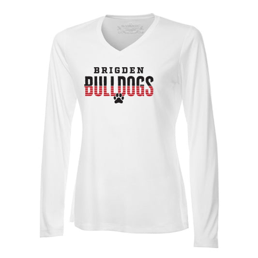 Brigden Ladies' Pro Team Long Sleeve V-Neck T-Shirt