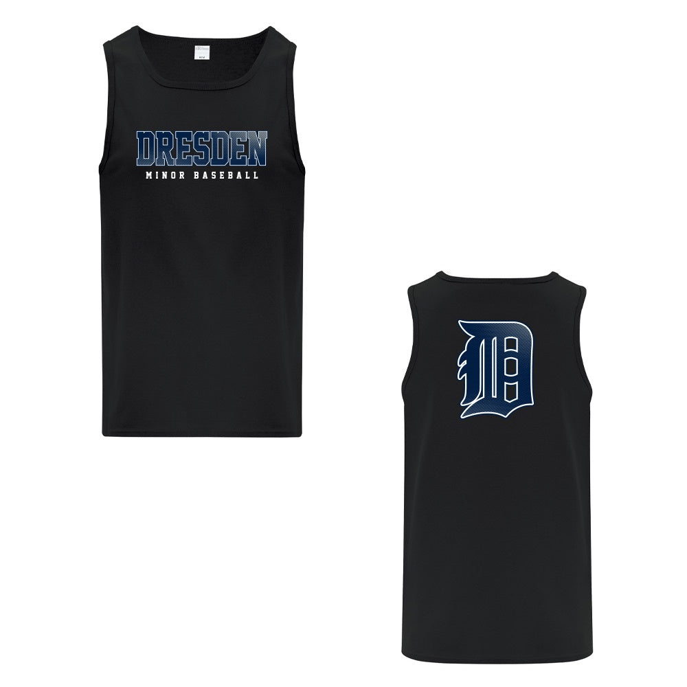 Dresden Minor Baseball Adult Cotton Tank Top