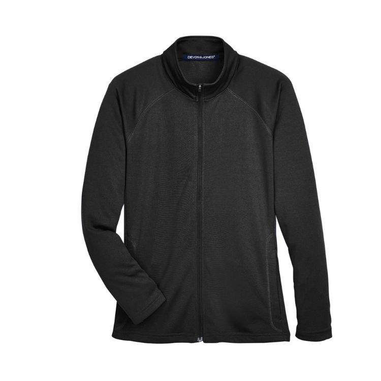 DEVON & JONES LADIES STRETCH TECH-SHELL COMPASS FULL-ZIP