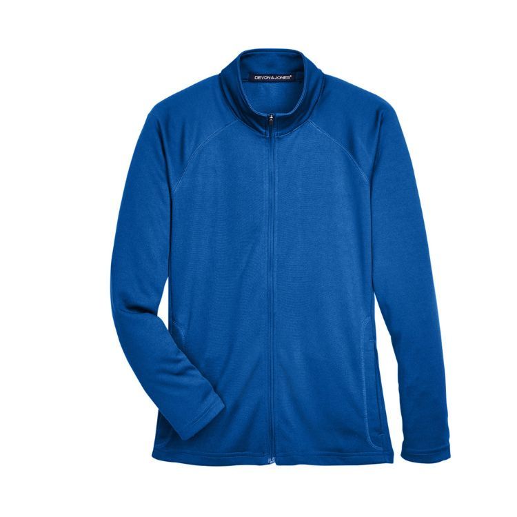 DEVON & JONES LADIES STRETCH TECH-SHELL COMPASS FULL-ZIP