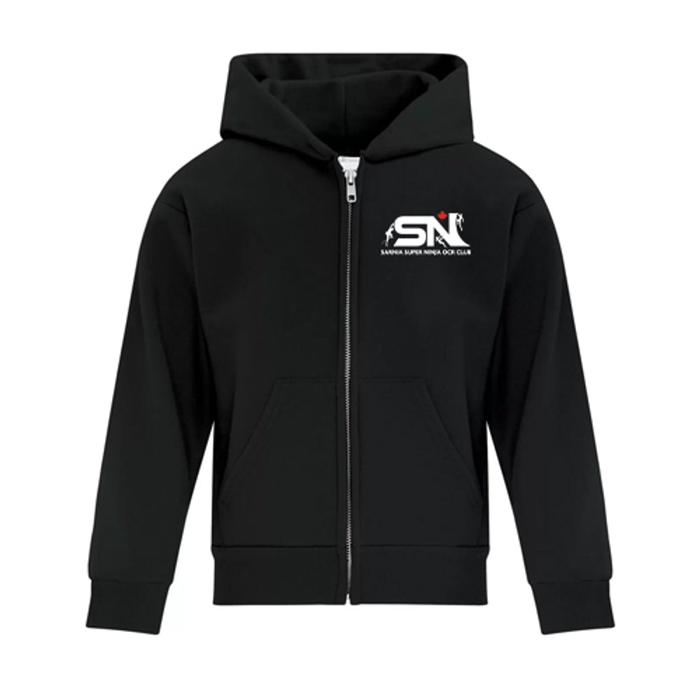 Super Ninja OCR Club Youth Everyday Fleece Full Zip Hooded Sweatshirt
