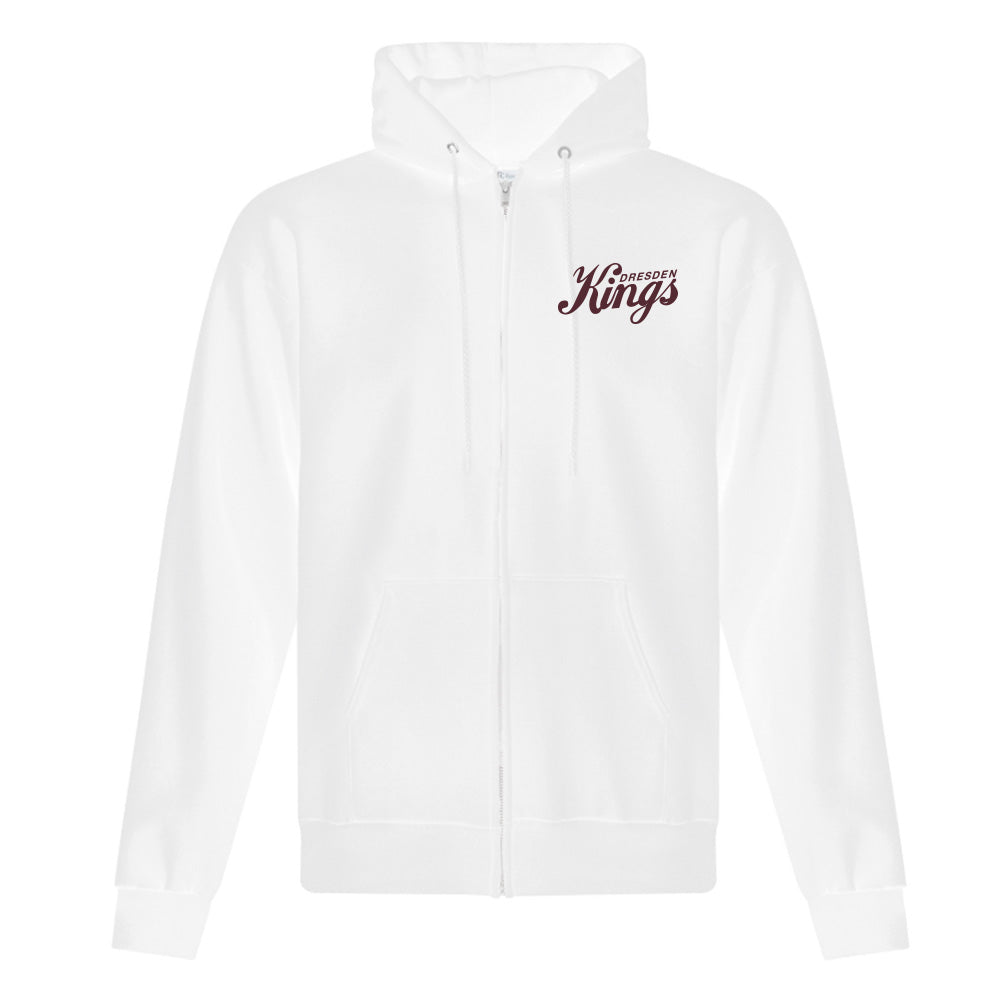 Dresden Jr Kings Adult Fleece Full Zip Hooded Sweatshirt