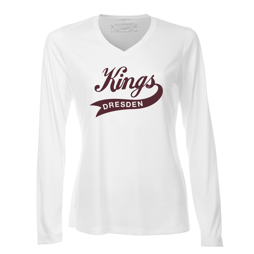 Dresden Jr Kings Ladies' Pro Team Long Sleeve V-Neck