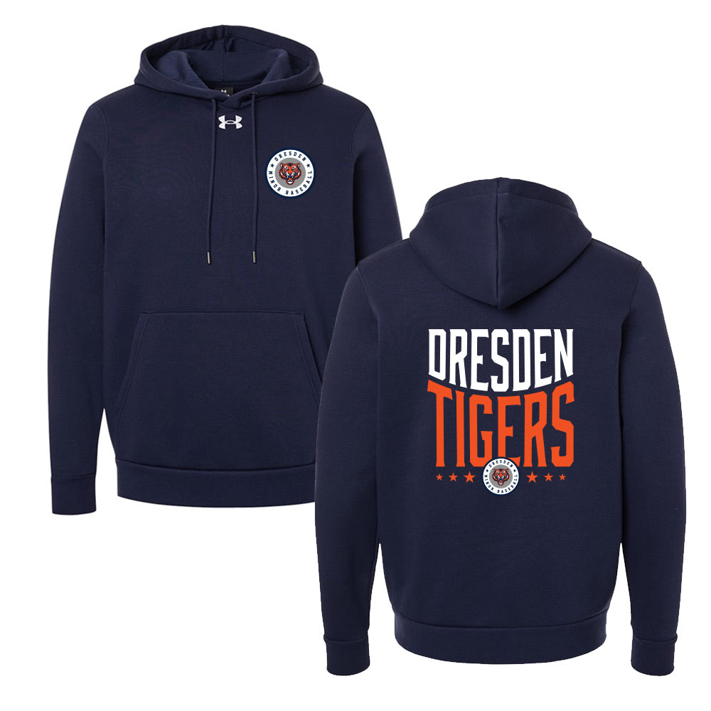 Dresden Minor Baseball Adult Under Armour Fleece Hooded Sweatshirt