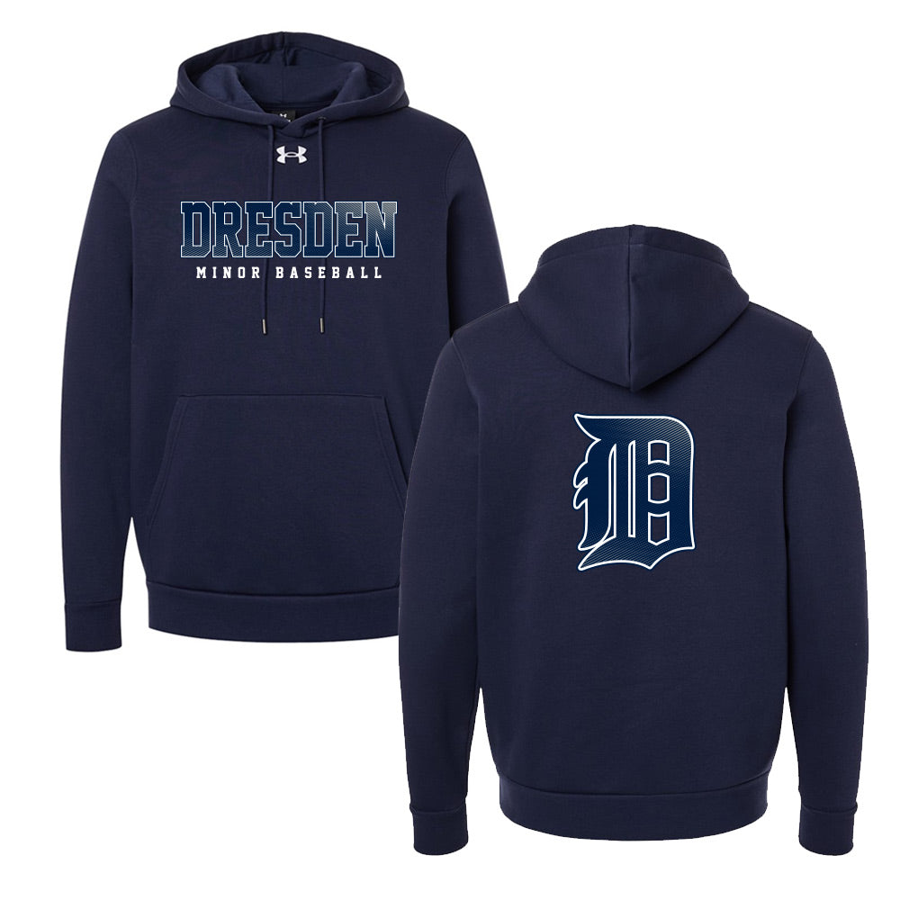 Dresden Minor Baseball Adult Under Armour Fleece Hooded Sweatshirt