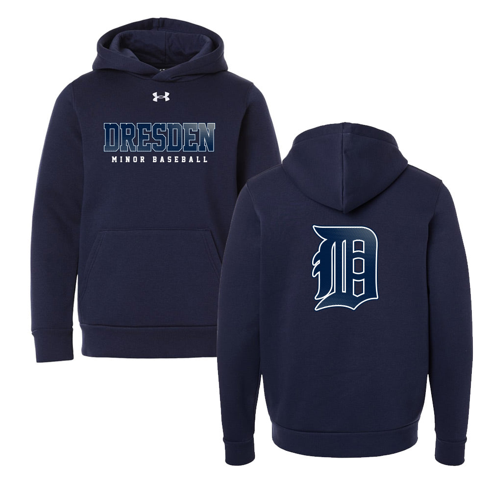 Dresden Minor Baseball Youth Under Armour Fleece Hooded Sweatshirt