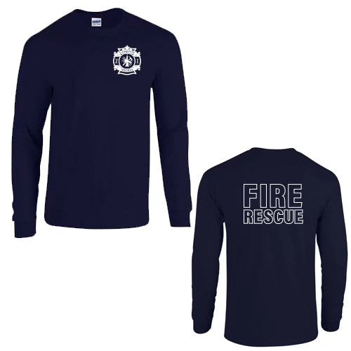 Lambton Shores Fire Services - Long Sleeve Cotton T-Shirt - Unisex