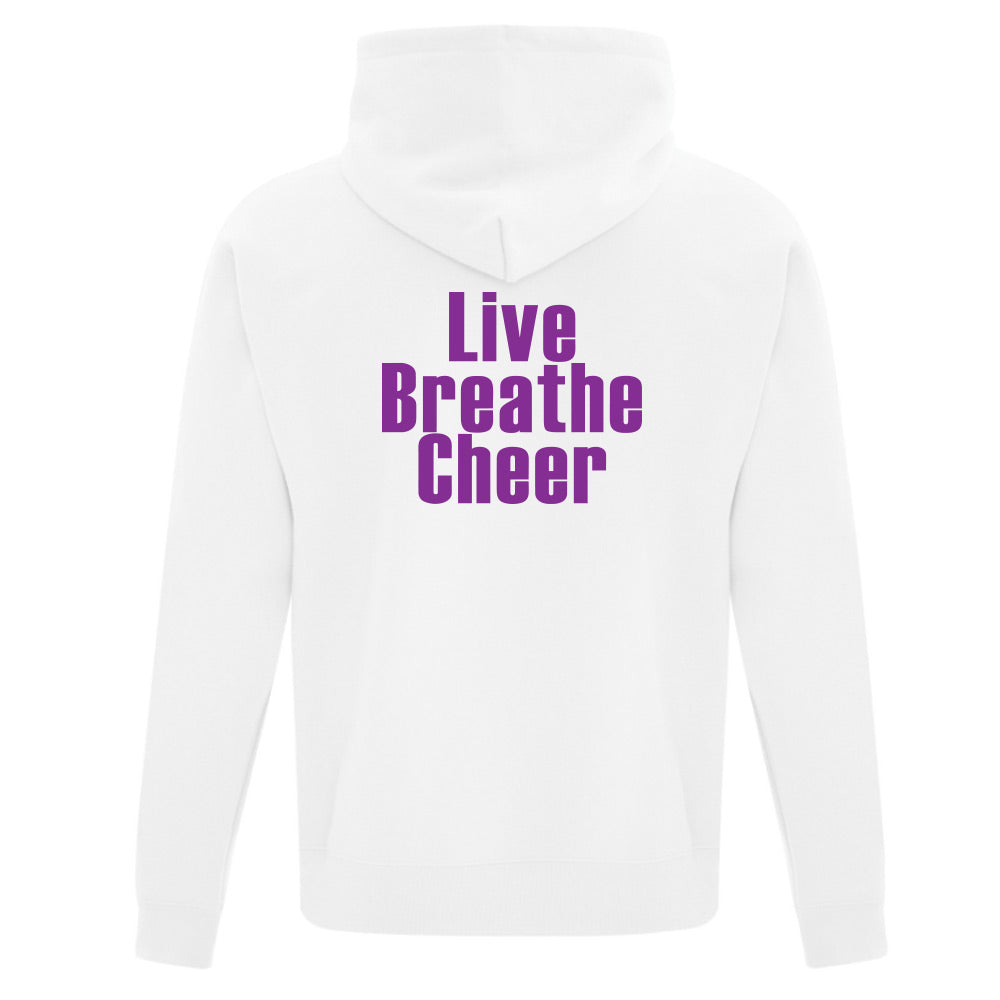 Eight Count Cheer Adult Fleece Hooded Sweatshirt