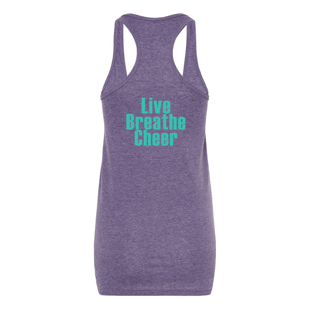 Eight Count Cheer Ladies' Racerback Blend Tank