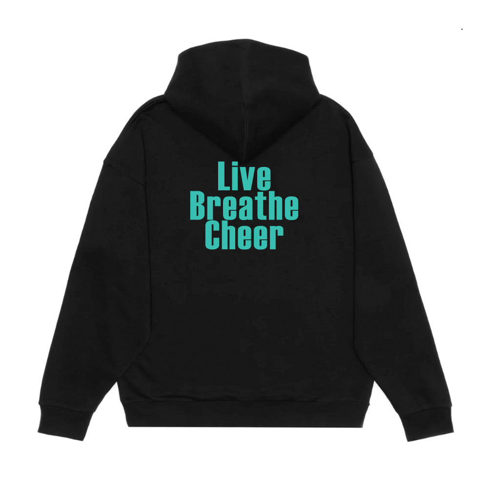 Eight Count Cheer Adult Drop Shoulder 1/2 Zip Hoodie