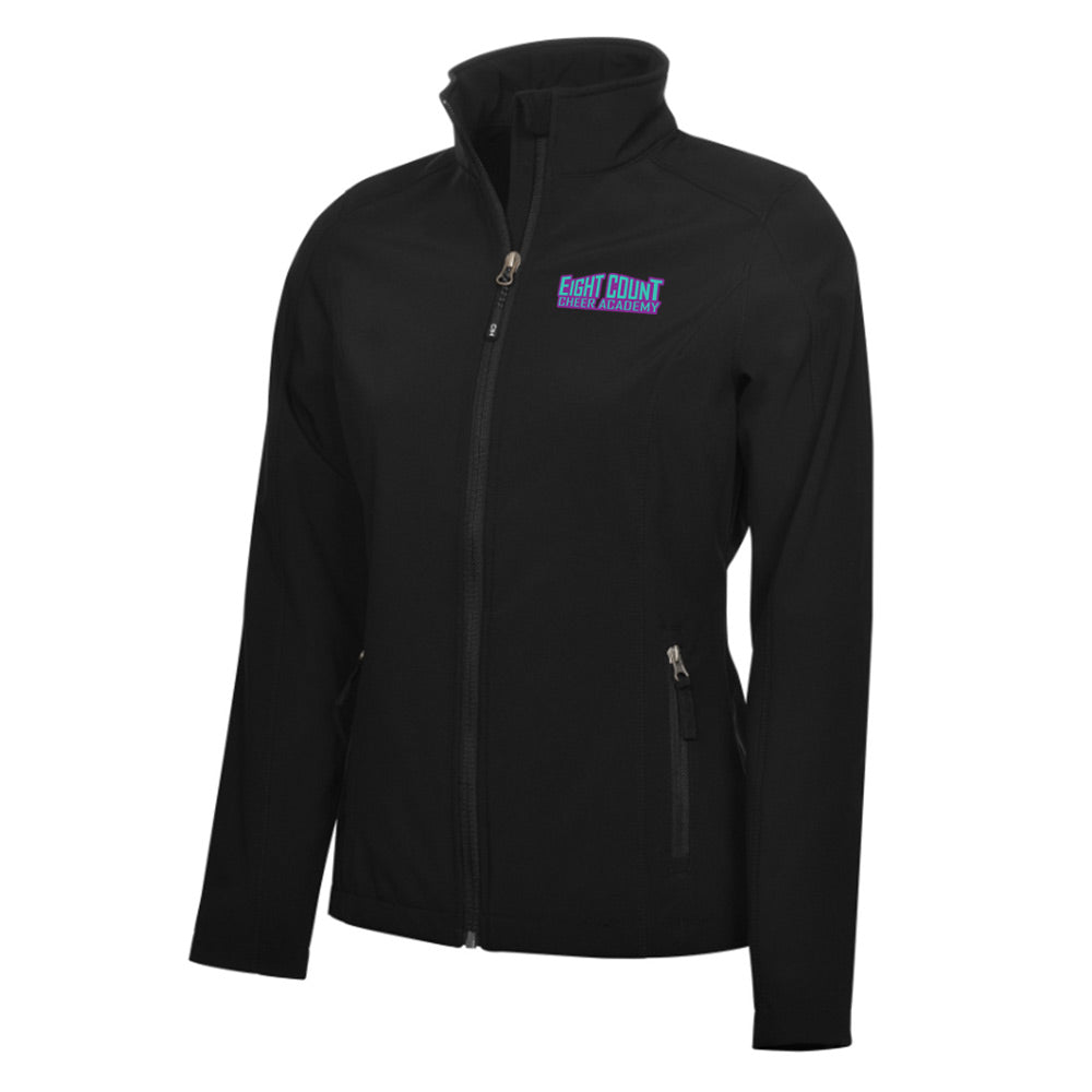 Eight Count Cheer Ladies' Water Repellent Soft Shell Jacket
