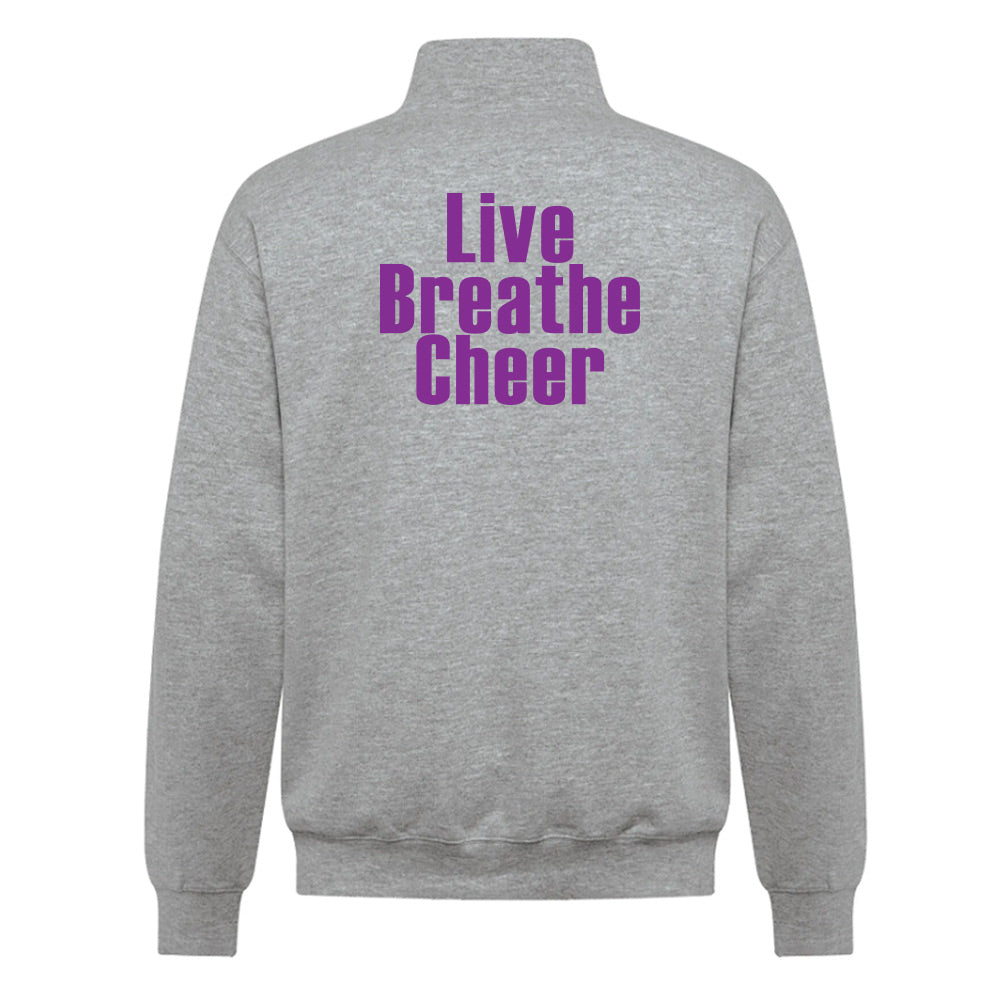 Eight Count Cheer Adult Fleece 1/4 Zip Sweatshirt