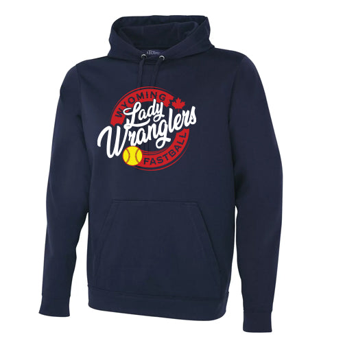 Wyoming Lady Wranglers Youth Performance Polyester Hooded Sweatshirt