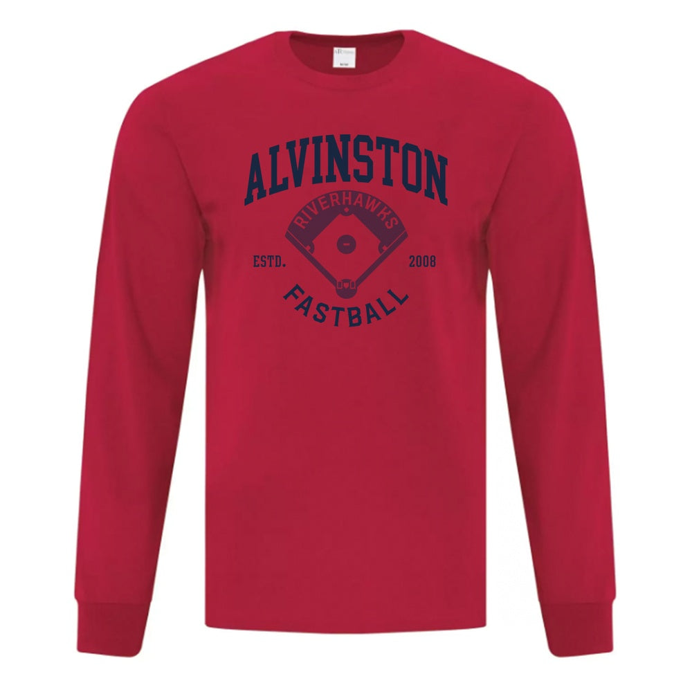 Alvinston Riverhawks Youth Everyday Cotton Long Sleeve T-Shirt