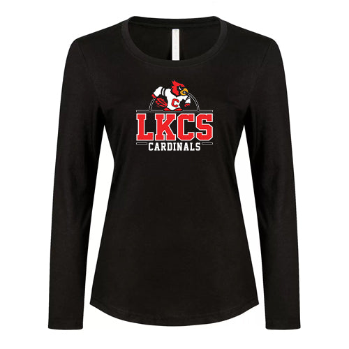 Lambton Kent Composite School Ladies' Eurospun Ring Spun Long Sleeve T-Shirt
