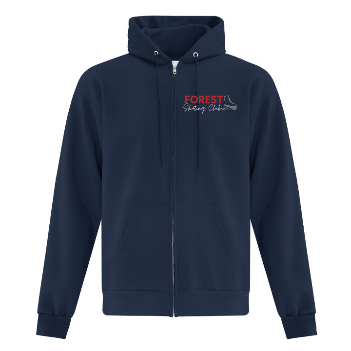 Forest Skating Club Adult Everyday Fleece Full Zip Hooded Sweatshirt