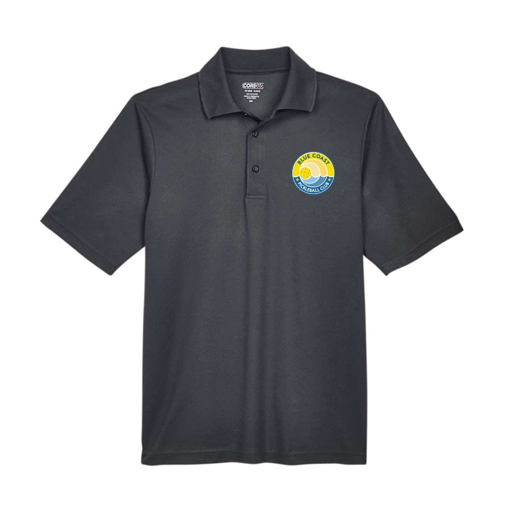 Blue Coast Pickleball Men's Performance Pique Polo