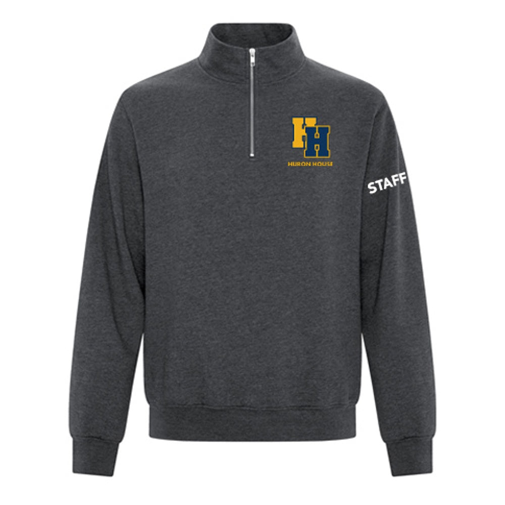 Huron House Boys Home Adult Everyday Fleece 1/4 Zip Sweatshirt
