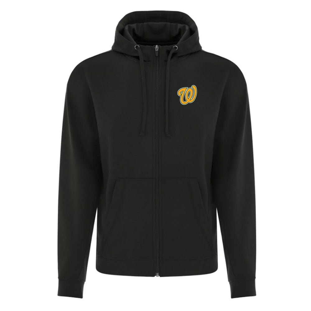 Wallaceburg Minor Baseball Adult Game Day Fleece Full Zip Hooded Sweatshirt