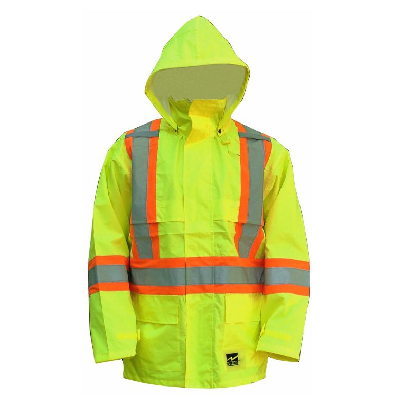 HI-VIS 150D RIP-STOP WATERPROOF JACKET