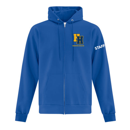 Huron House Boys Home Adult Everyday Fleece Full Zip Hooded Sweatshirt