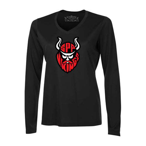 St Philip Ladies' Pro Team Long Sleeve V-Neck T-Shirt