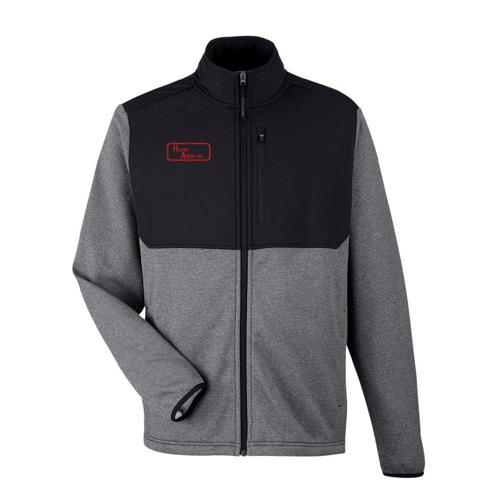 Huron Alloys Adult Core 365 Venture Heathered Stripe Hybrid Jacket
