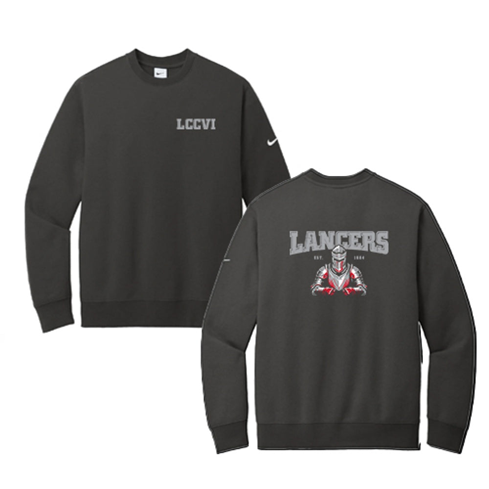 LCCVI Adult Nike Club Fleece Sleeve Swoosh Crew