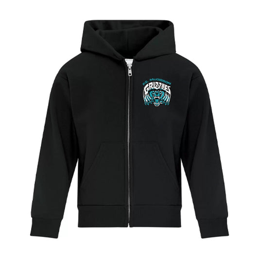 PE McGibbon Youth Everyday Full Zip Hooded Sweatshirt
