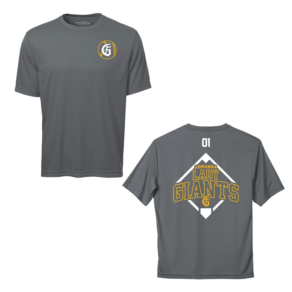 Corunna Lady Giants Adult Pro Team T-Shirt