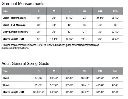 Unisex Sizing Chart