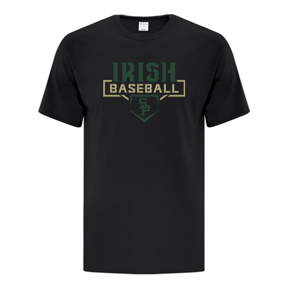 St. Pats Baseball Adult Everyday Cotton T-Shirt