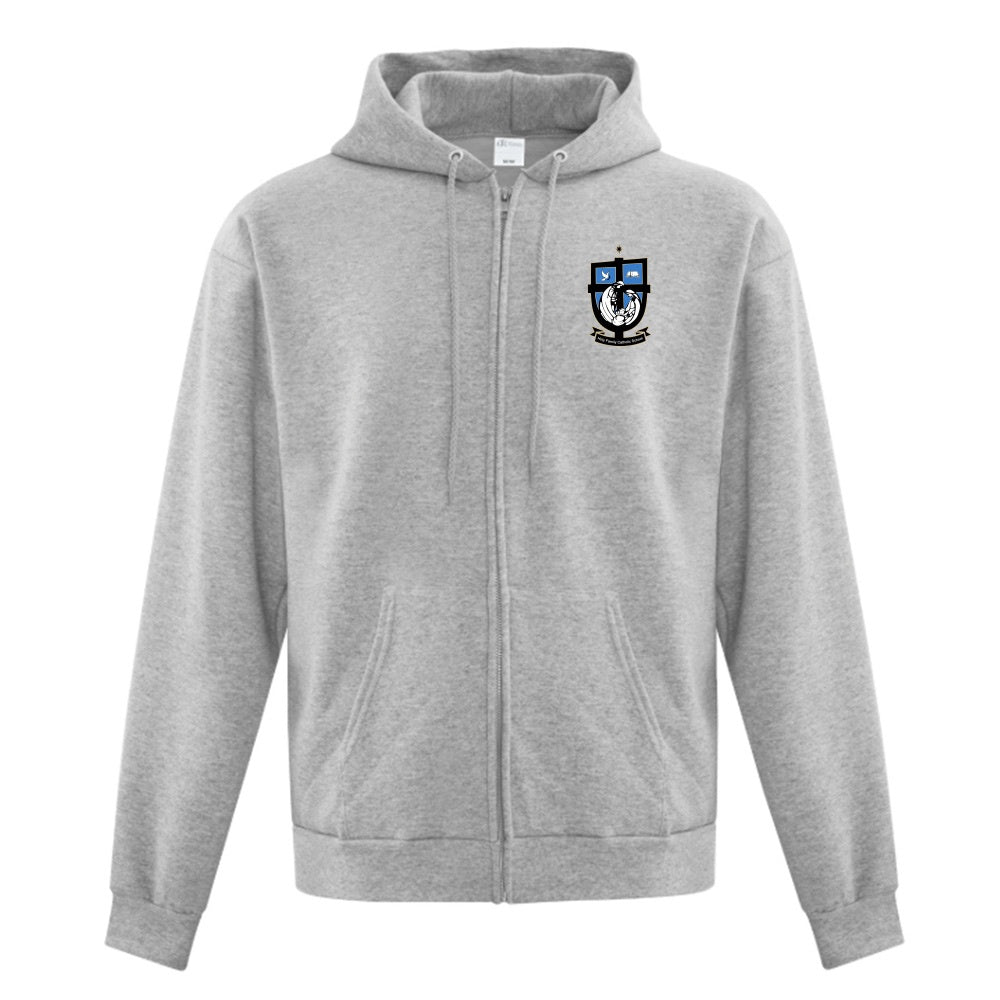 Holy Family Adult Fleece Full Zip Hooded Sweatshirt