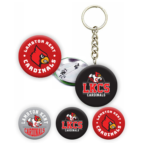 Lambton Kent Composite School Button, Magnet, Keychain