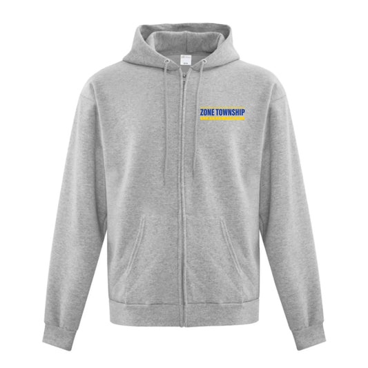 Zone Township Adult Everyday Fleece Full Zip Hooded Sweatshirt
