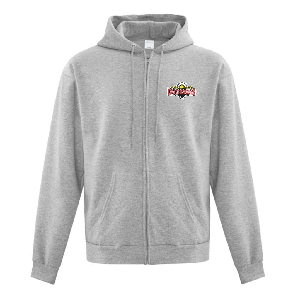 DACS Adult Fleece Full Zip Hooded Sweatshirt