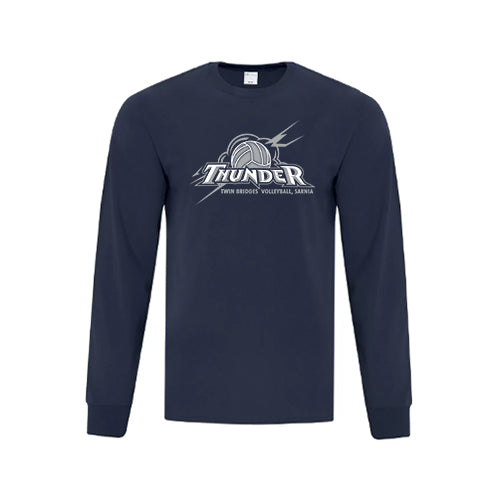 Twin Bridges Volleyball Adult Everyday Cotton Long Sleeve T-Shirt