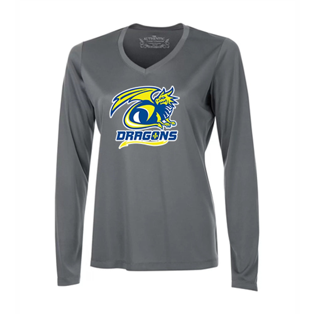 Hillcrest Ladies' Pro Team Long Sleeve V-Neck