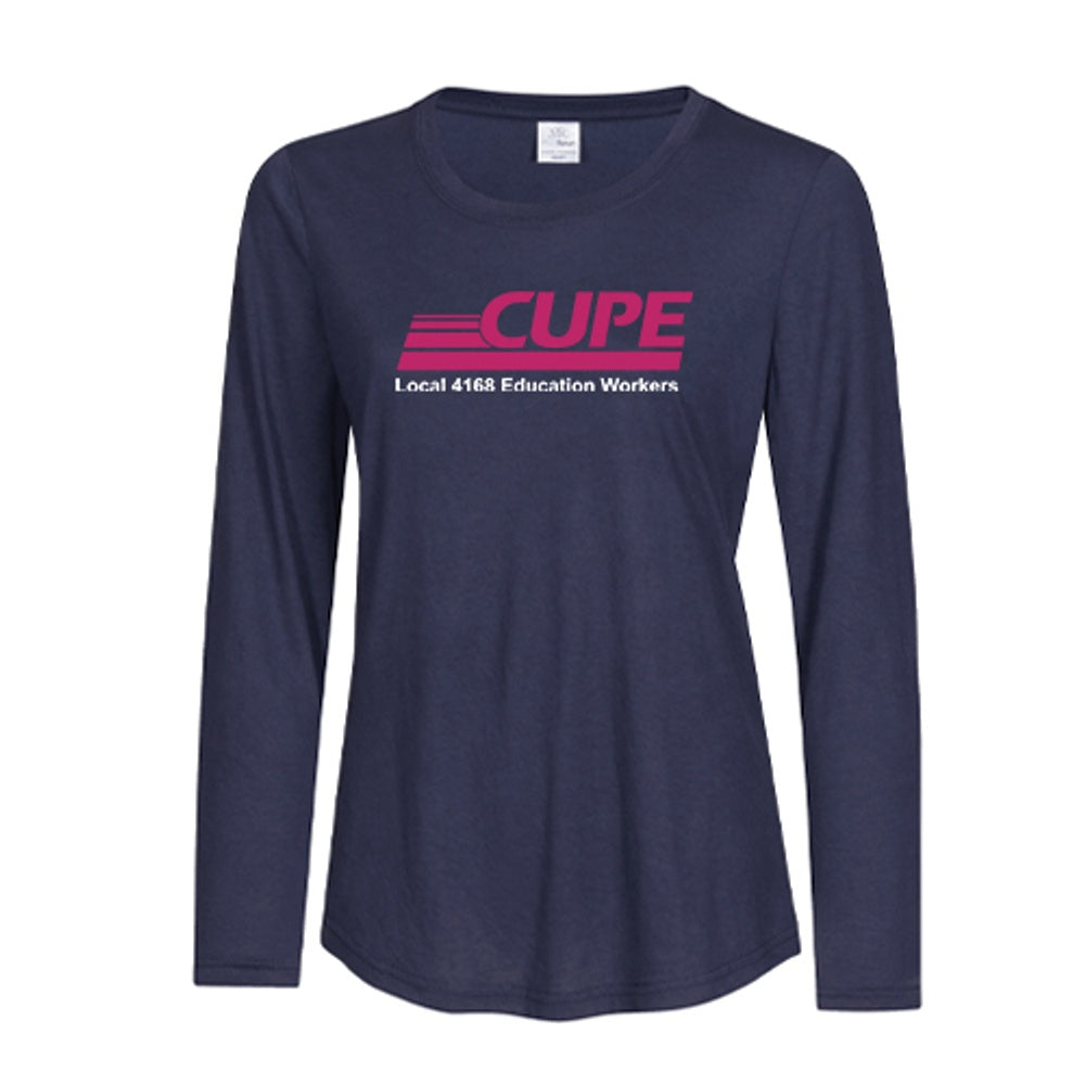 CUPE 4168 Ladies' Pro Spun Long Sleeve T-Shirt