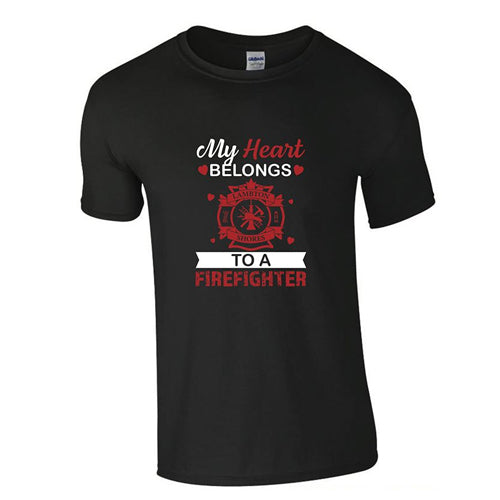 Lambton Shores Fire Services - Heart Tee - Unisex