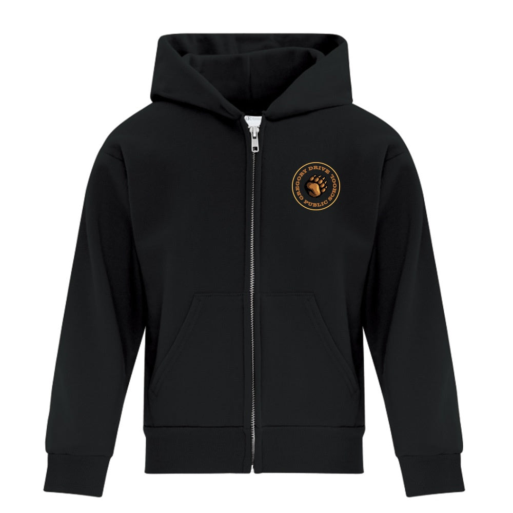 Gregory Drive Youth Fleece Full Zip Hooded Sweatshirt
