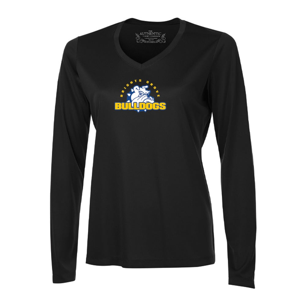 Brights Grove Ladies' Pro Team Long Sleeve V-Neck T-Shirt