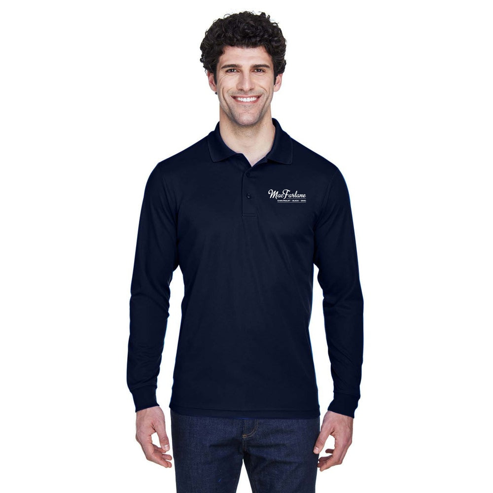MacFarlane Chevrolet Adult Core365 Pinnacle Performance Long Sleeve Pique Polo