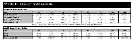Men's Sizing Chart